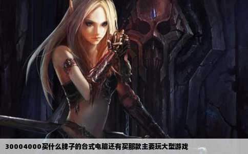 30004000买什么牌子的台式电脑还有买那款主要玩大型游戏