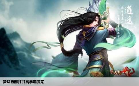 梦幻西游打书高手速度来