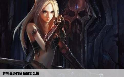 梦幻西游的储备金怎么用