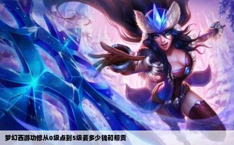 梦幻西游功修从0级点到5级要多少钱和帮贡
