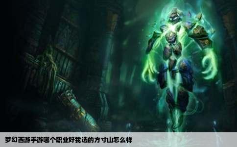 梦幻西游手游哪个职业好我选的方寸山怎么样