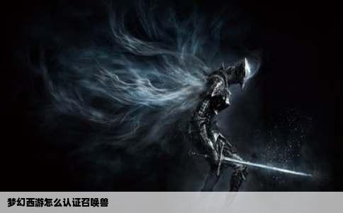 梦幻西游怎么认证召唤兽