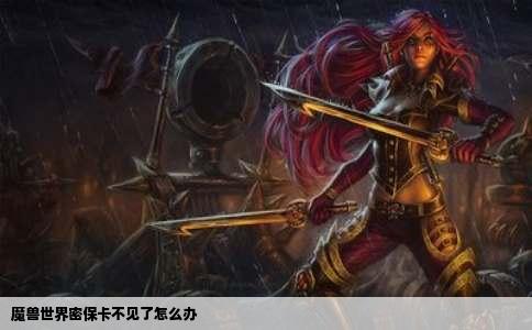 魔兽世界密保卡不见了怎么办