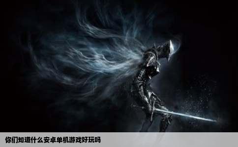 你们知道什么安卓单机游戏好玩吗