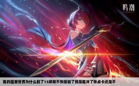 我的魔兽世界为什么到了15级就不张经验了但是我冲了张点卡还是不