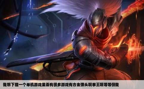 我想下载一个单机游戏里面有很多游戏有合金弹头啊拳王啊等等但我